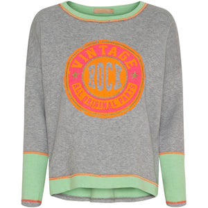 MARTA SWEATSHIRT RACHELLE 6575 GRIGIO/VERDE