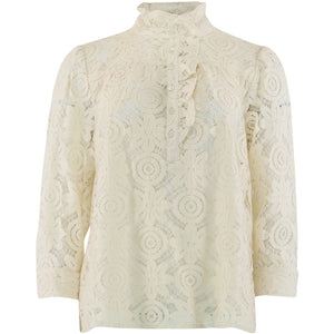 CONTINUE BLOUSE ARIANNA LACE L/S OFF WHITE 14610