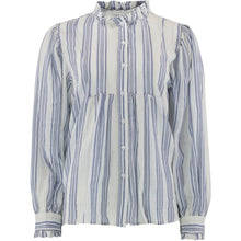 Indlæs billede til gallerivisning CONTINUE BLOUSE CHANIA STRIPE BLUE
