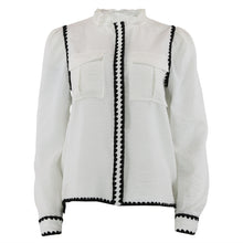 Indlæs billede til gallerivisning CONTINUE BLOUSE MILLI WHITE/BLACK 14341
