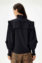 Indlæs billede til gallerivisning IN FRONT BLOUSE FINE BLACK
