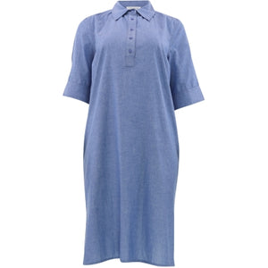 CONTINUE SHIRT DRESS CHAMBRY BLUE 14529