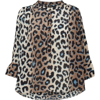 PREPAIR BLOUSE SONNA 3/4 LEOPARD