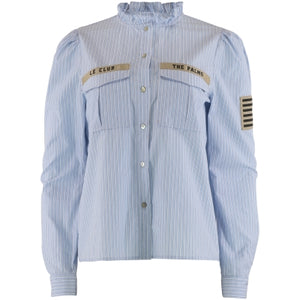 CONTINUE MILI  SHIRT STRIPE PATCH BLUE/STRIPE