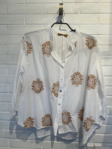 BOHO LOVE SHIRT HVID/GULD