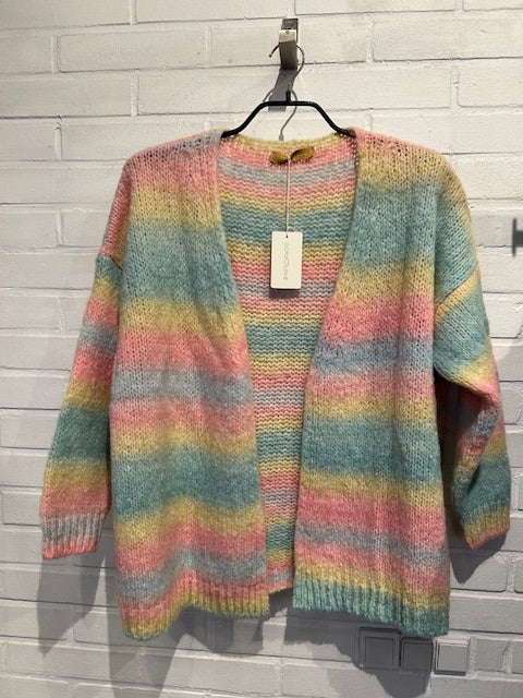 BOHO LOVE CARDIGAN PINK/MIX