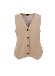 BLACK COLOUR BOX VEST SAND 40500