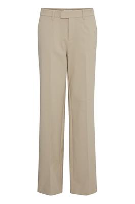 PULZ PANT BINDY WIDE LEG WHITE PEPPER