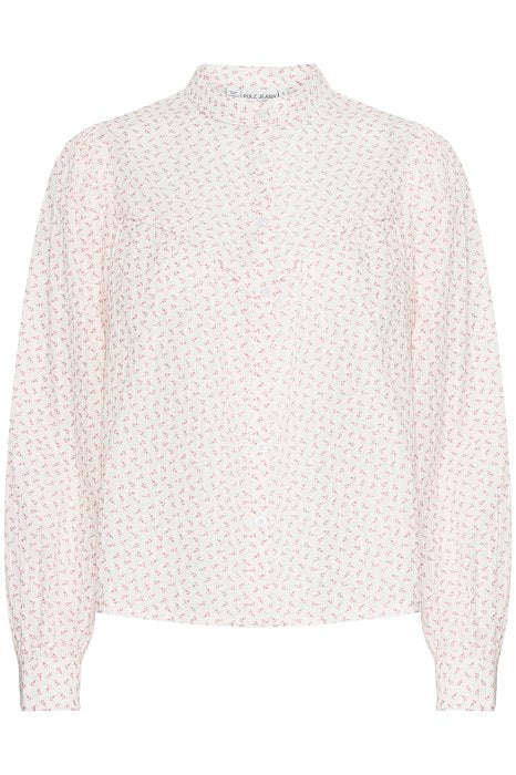 PULZ SHIRT MACI ROSA/HVID