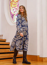 Indlæs billede til gallerivisning BLACK COLOUR LUNA NELLY DRESS NATIVE BLUE 39181
