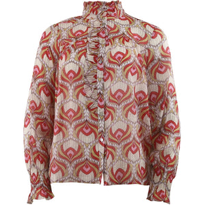 CONTINUE BLOUSE LUCIA RED PRINT