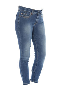 JONNY Q JACKY JEANS 1161 MELLEM BLÅ SLITTAGE