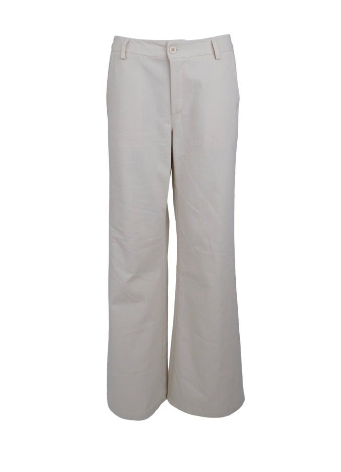 BLACK COLOUR BOX PANT OFF WHITE 40310