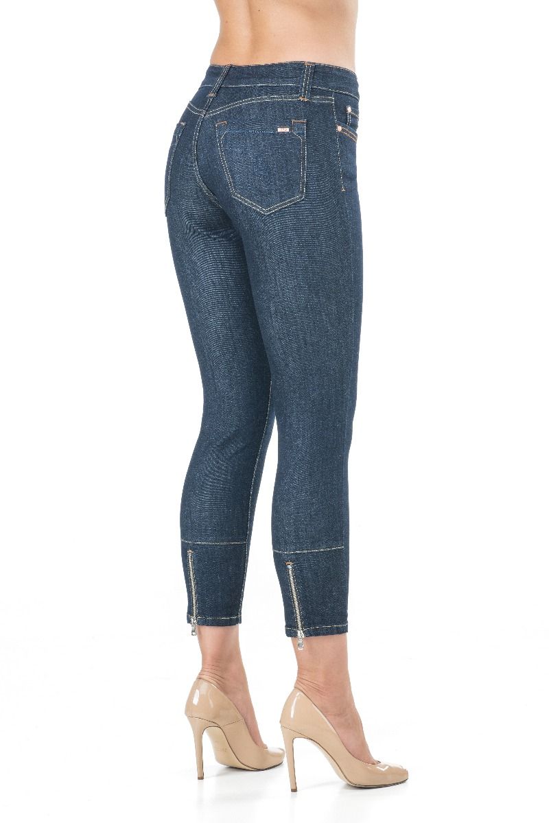 JONNY Q JACKY JEANS 1161 MELLEM BLÅ SLITTAGE